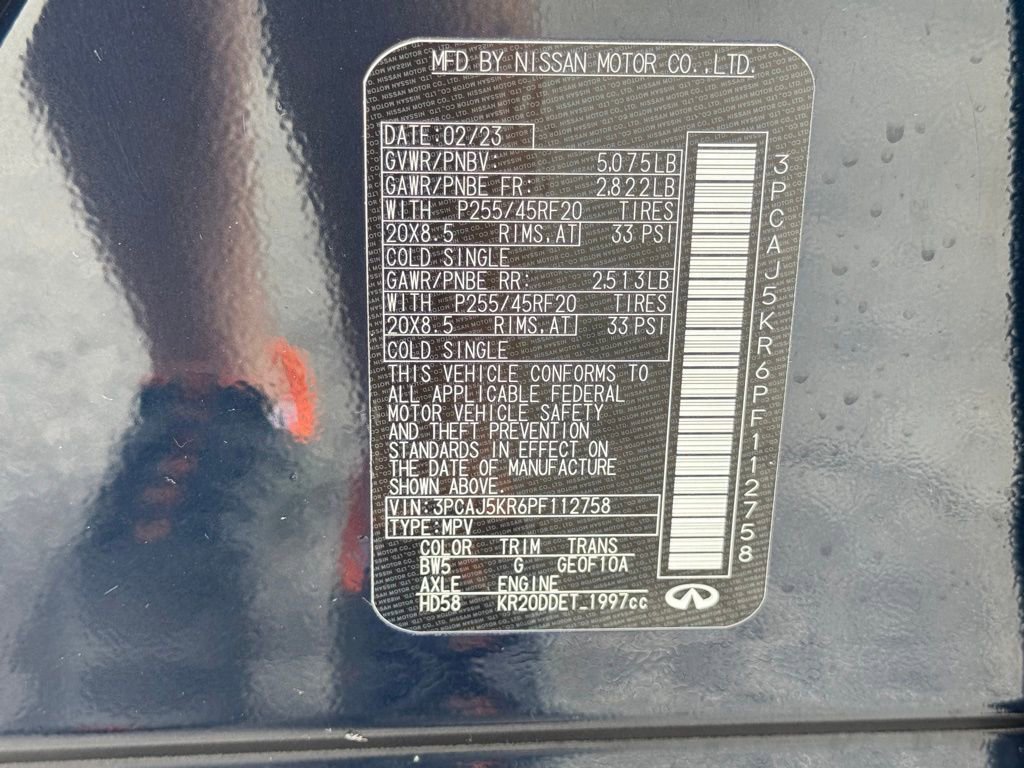 Certified 2023 INFINITI QX55 Essential AWD/4WD image 34