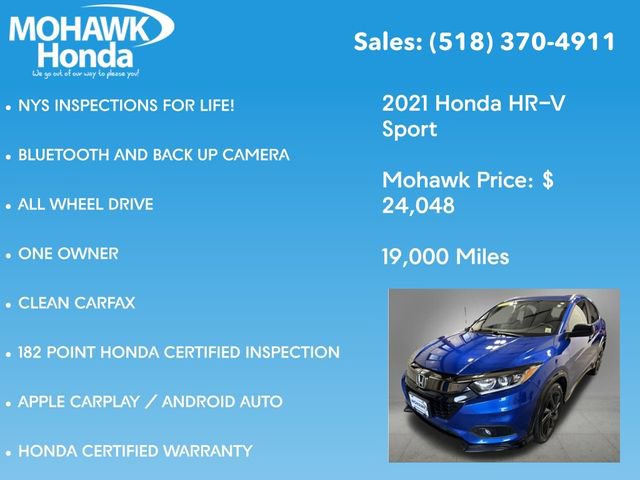 Certified 2021 Honda HR-V Sport image 8