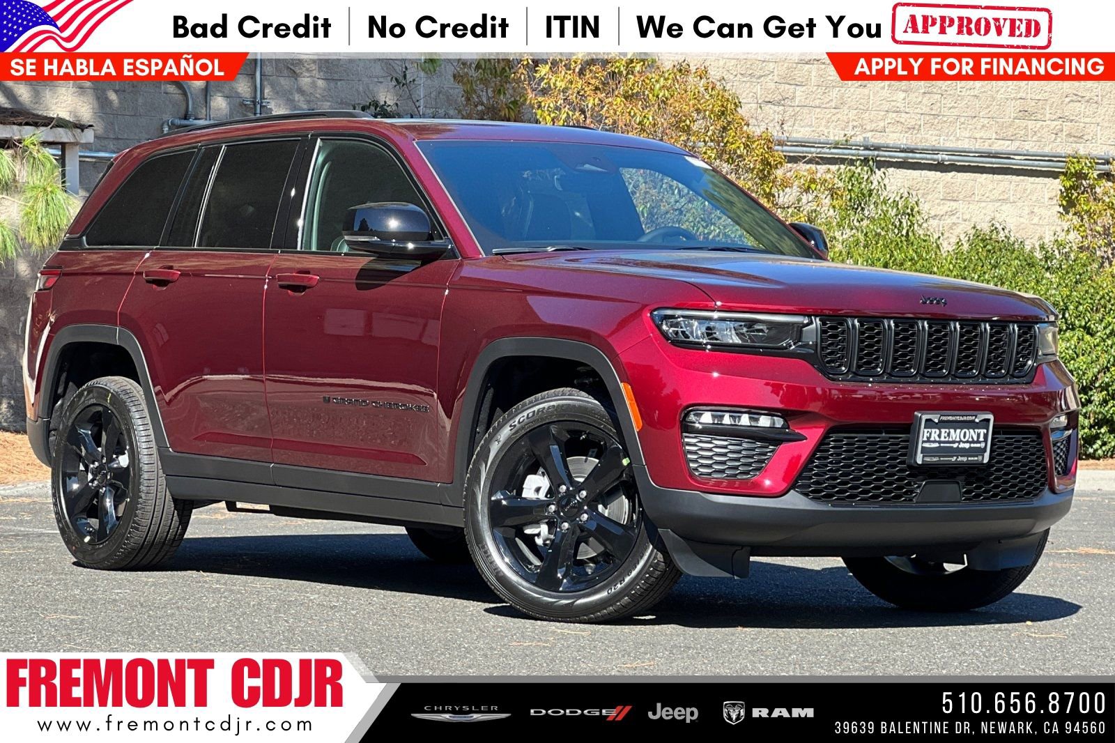 New 2025 Jeep Grand Cherokee Limited w/ Black Appearance Package AWD/4WD 360° Tour