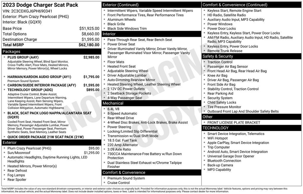 Used 2023 Dodge Charger Scat Pack w/ Plus Group RWD image 4
