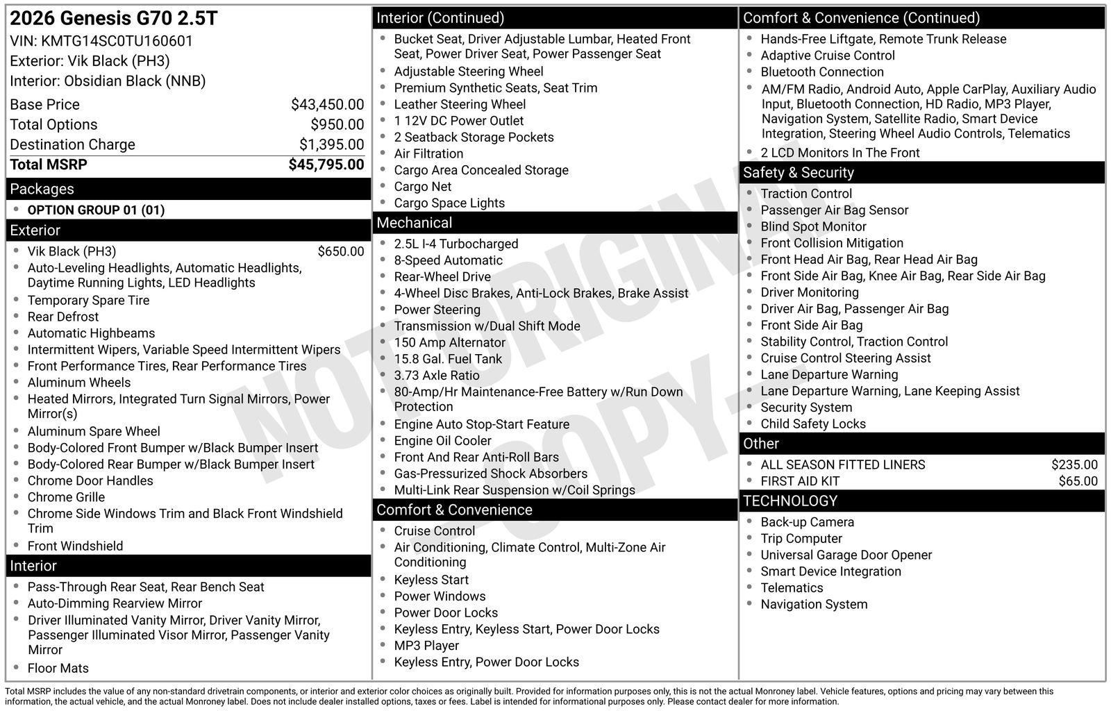 Used 2026 Genesis G70 2.5T image 34