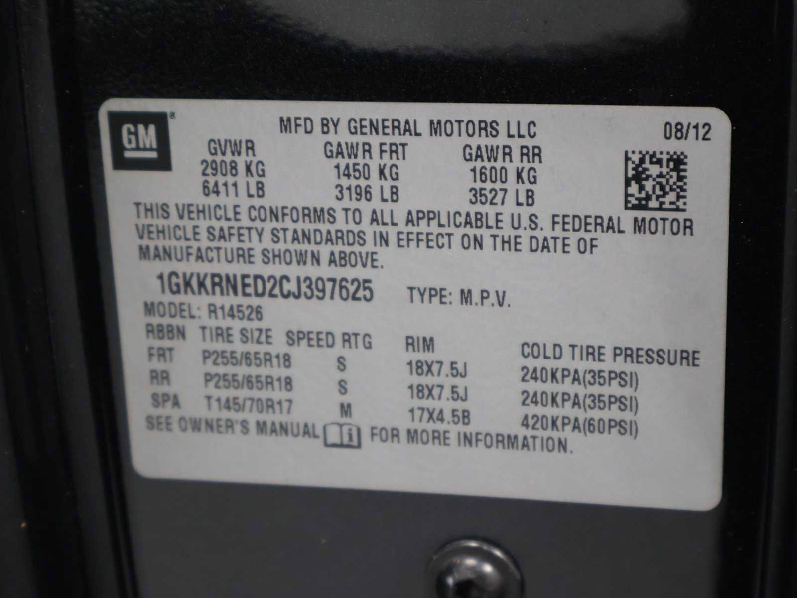 Used 2012 GMC Acadia SL w/ Preferred Package FWD image 36