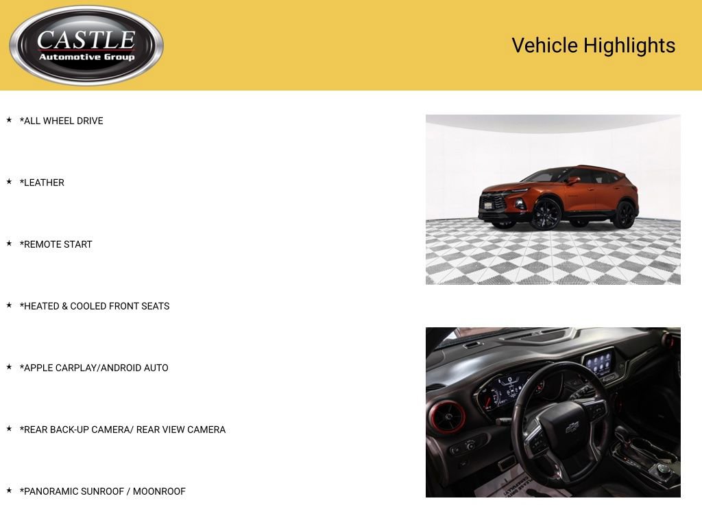Used 2021 Chevrolet Blazer RS w/ Enhanced Convenience Package AWD/4WD image 3