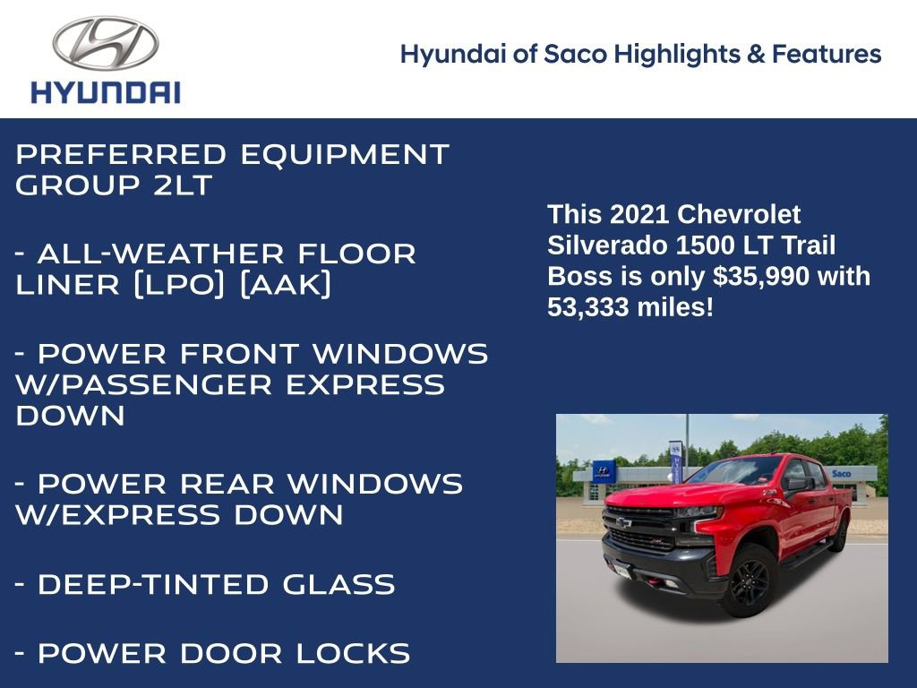 Used 2021 Chevrolet Silverado 1500 LT Trail Boss AWD/4WD image 4