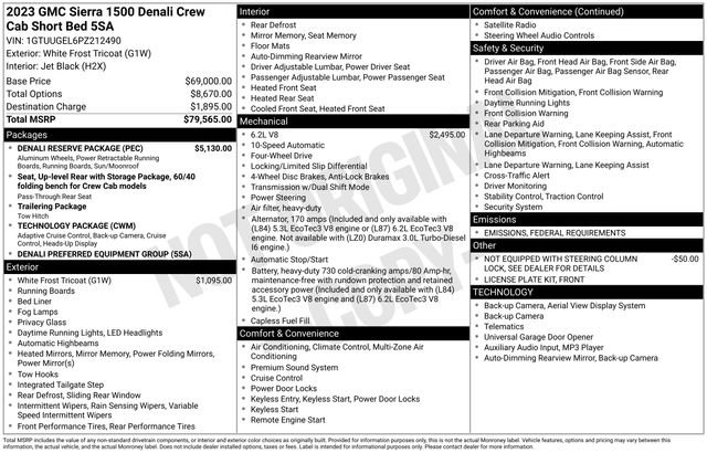 Used 2023 GMC Sierra 1500 Denali w/ Denali Reserve Package image 43