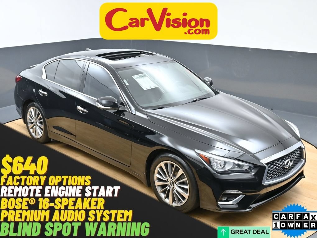 Used 2022 INFINITI Q50 Luxe w/ Cargo Package RWD video 1