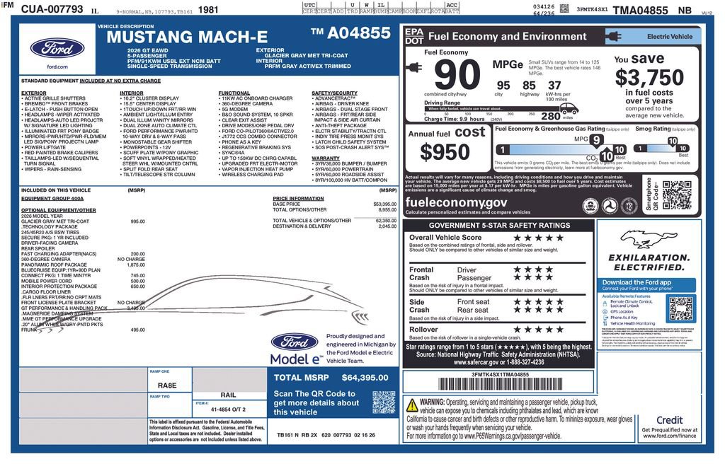New 2026 Ford Mustang Mach-E GT AWD/4WD image 10