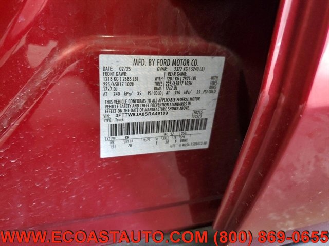 Used 2025 Ford Maverick XLT w/ Equipment Group 302A AWD/4WD image 12
