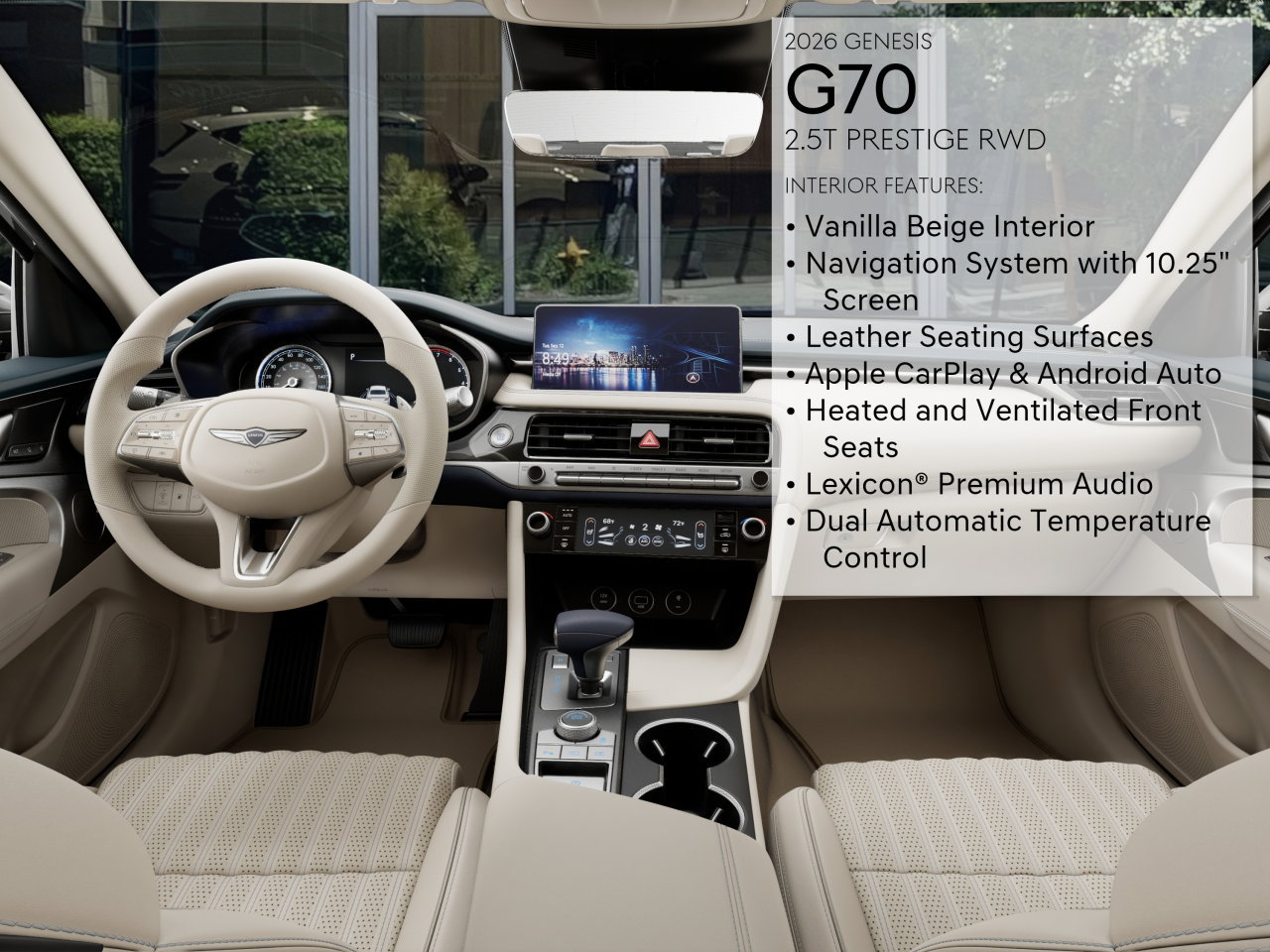 Certified 2026 Genesis G70 2.5T Prestige RWD image 17