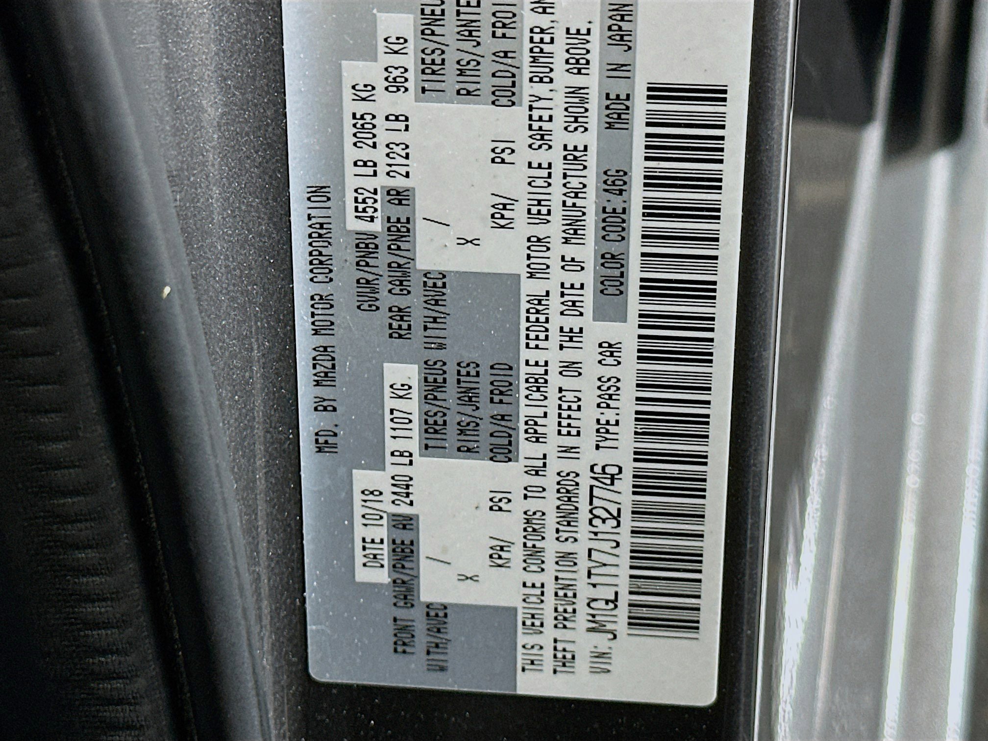 Used 2018 MAZDA MAZDA6 Grand Touring FWD image 12