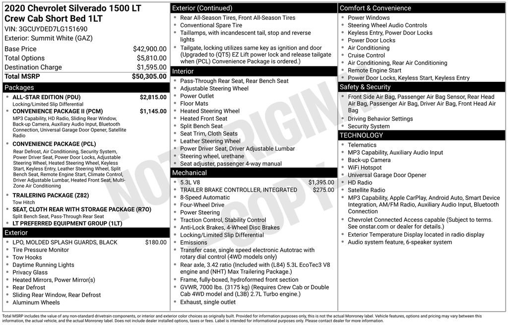 Used 2020 Chevrolet Silverado 1500 LT w/ All-Star Edition AWD/4WD image 7