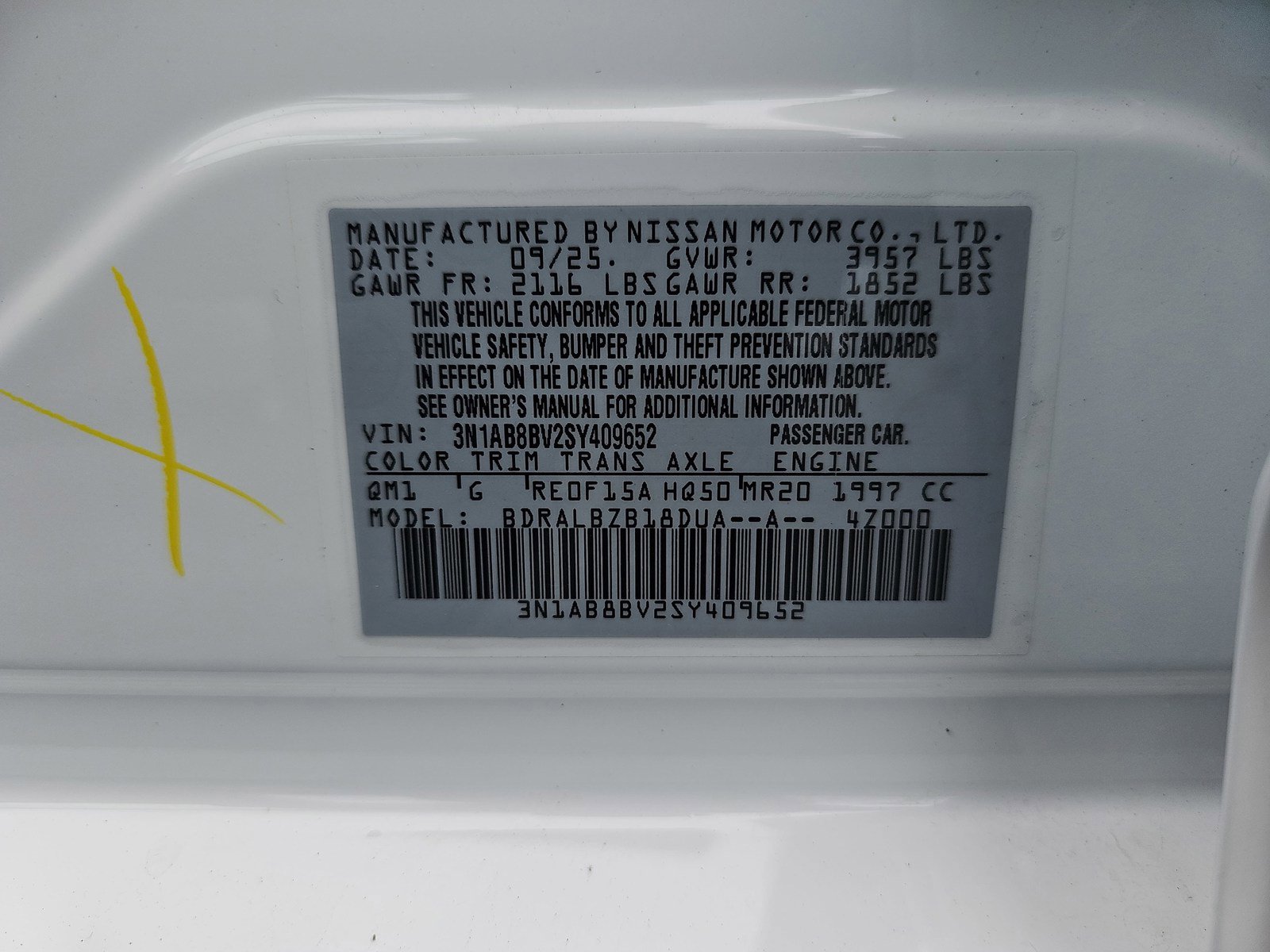 Used 2025 Nissan Sentra S FWD image 35