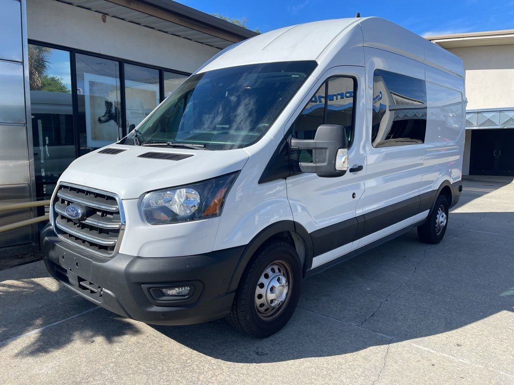 Used 2020 Ford Transit 350 148 High Roof Wagon AWD w/ Upfitter Package image 1