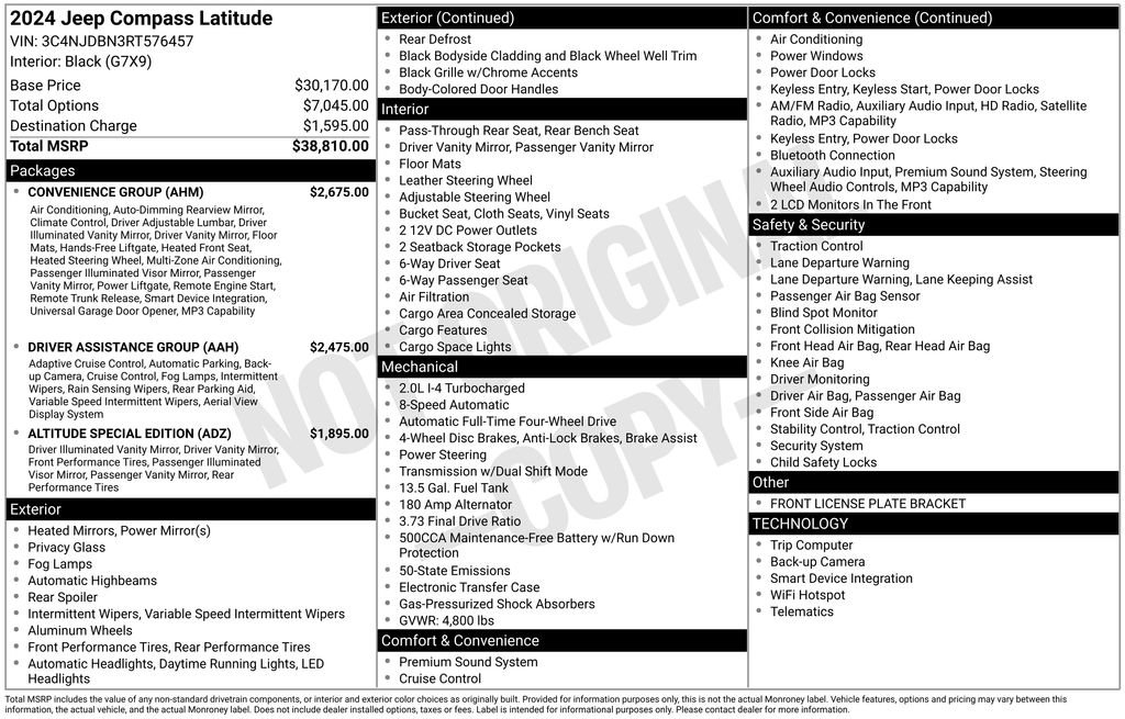 Used 2024 Jeep Compass Latitude w/ Convenience Group image 21
