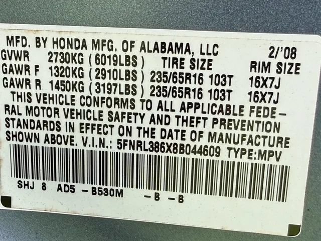 Used 2008 Honda Odyssey EX-L image 13