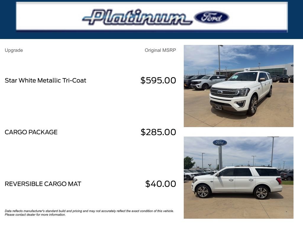 Used 2020 Ford Expedition Max King Ranch w/ Cargo Package image 11