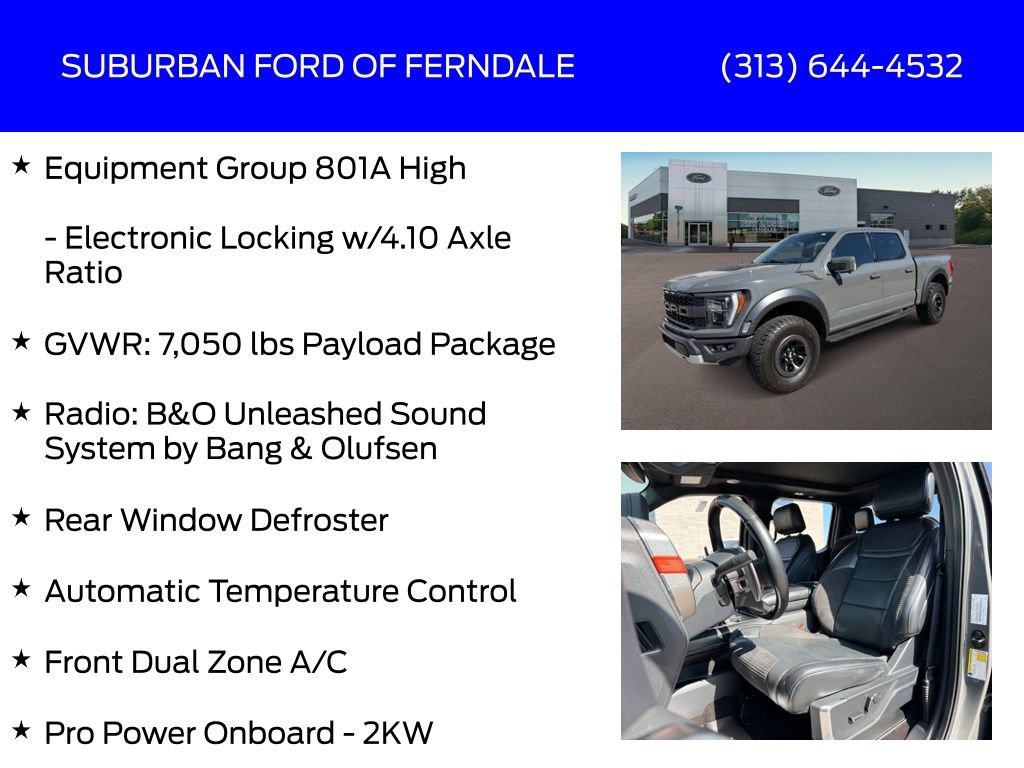 Used 2021 Ford F150 Raptor w/ Equipment Group 801A High AWD/4WD image 21