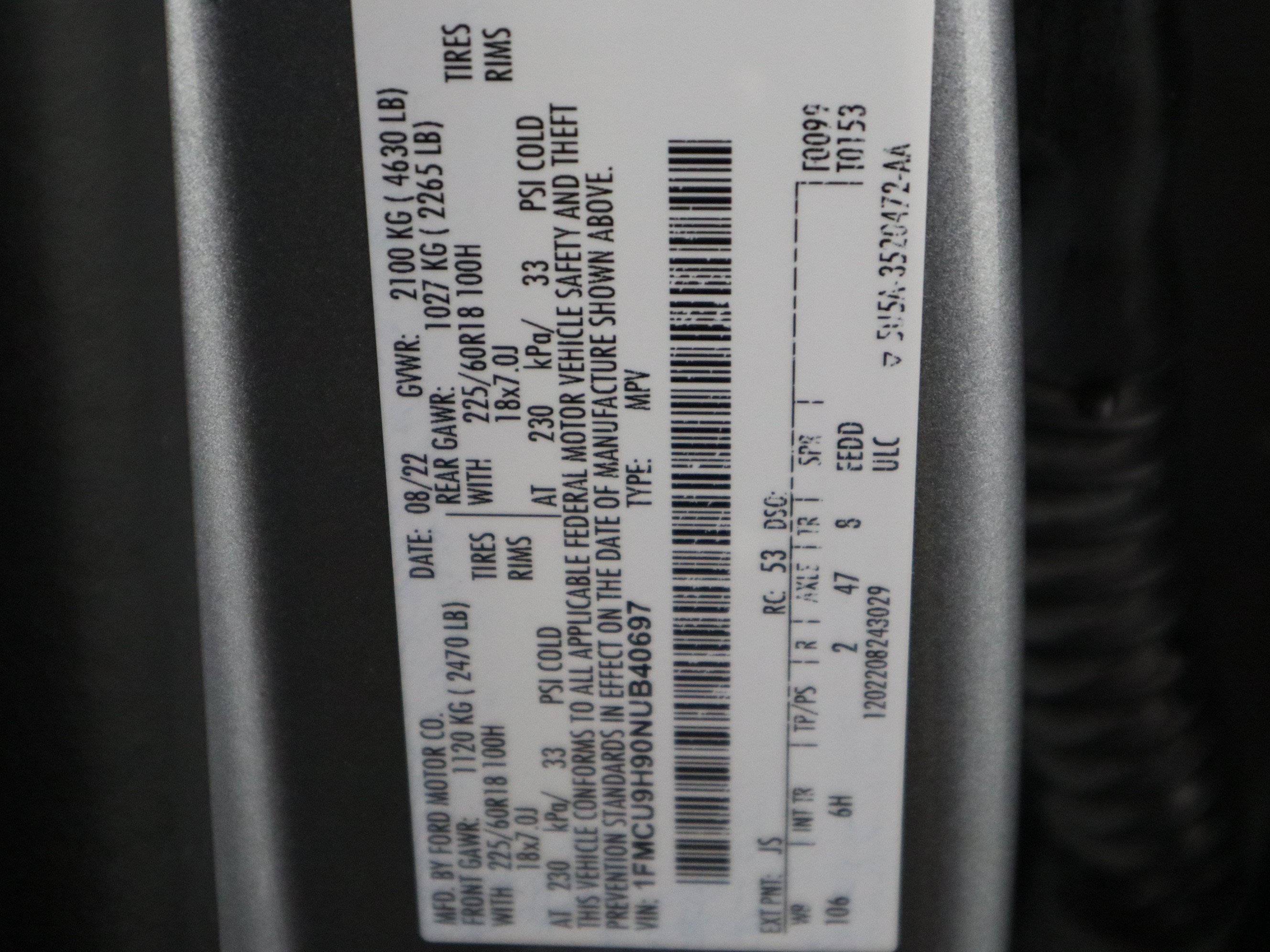 Used 2022 Ford Escape SEL w/ Technology Package AWD/4WD image 39