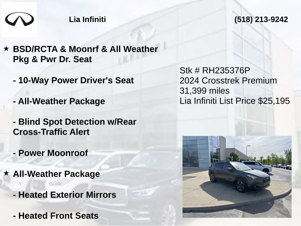Used 2024 Subaru Crosstrek 2.0i Premium AWD/4WD image 10