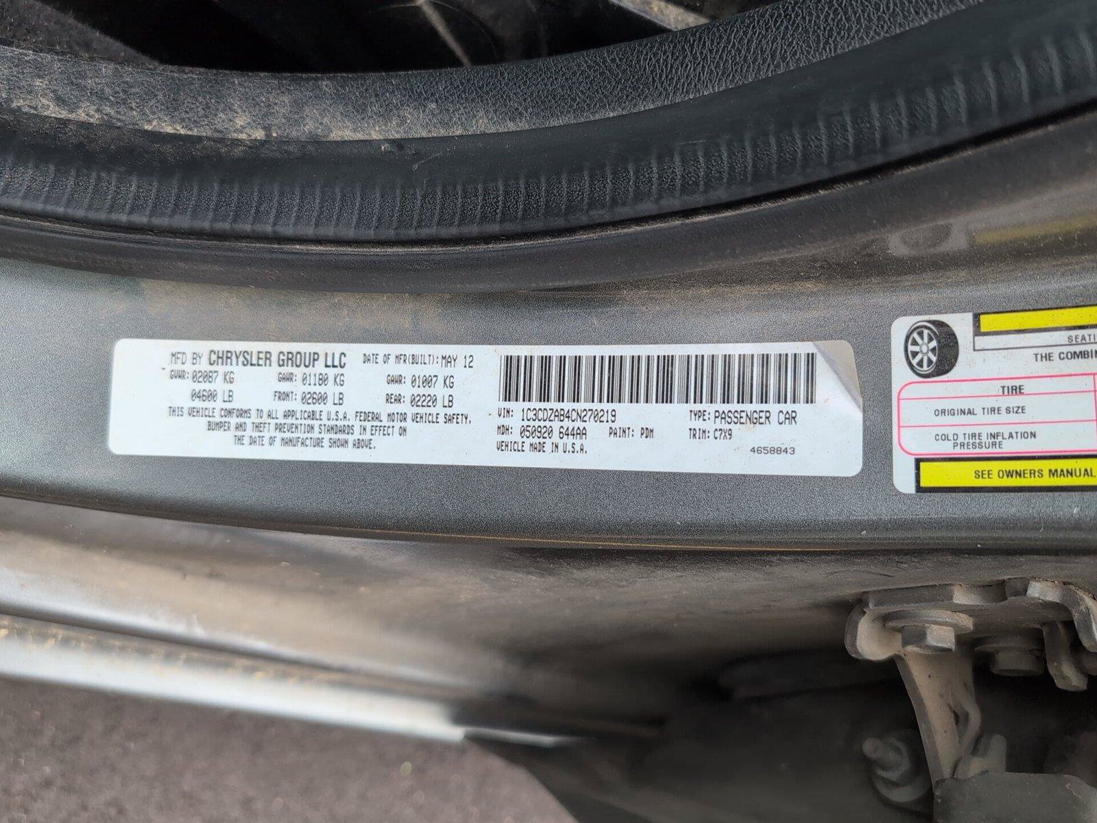 Used 2012 Dodge Avenger SE FWD image 12