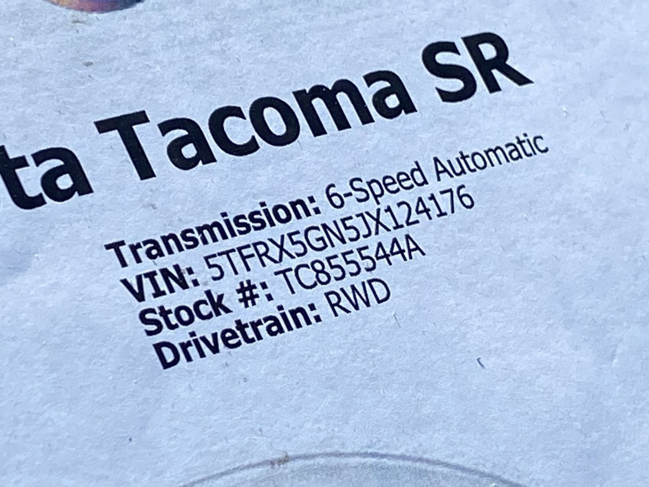 Used 2018 Toyota Tacoma SR w/ SR Convenience Package RWD image 35