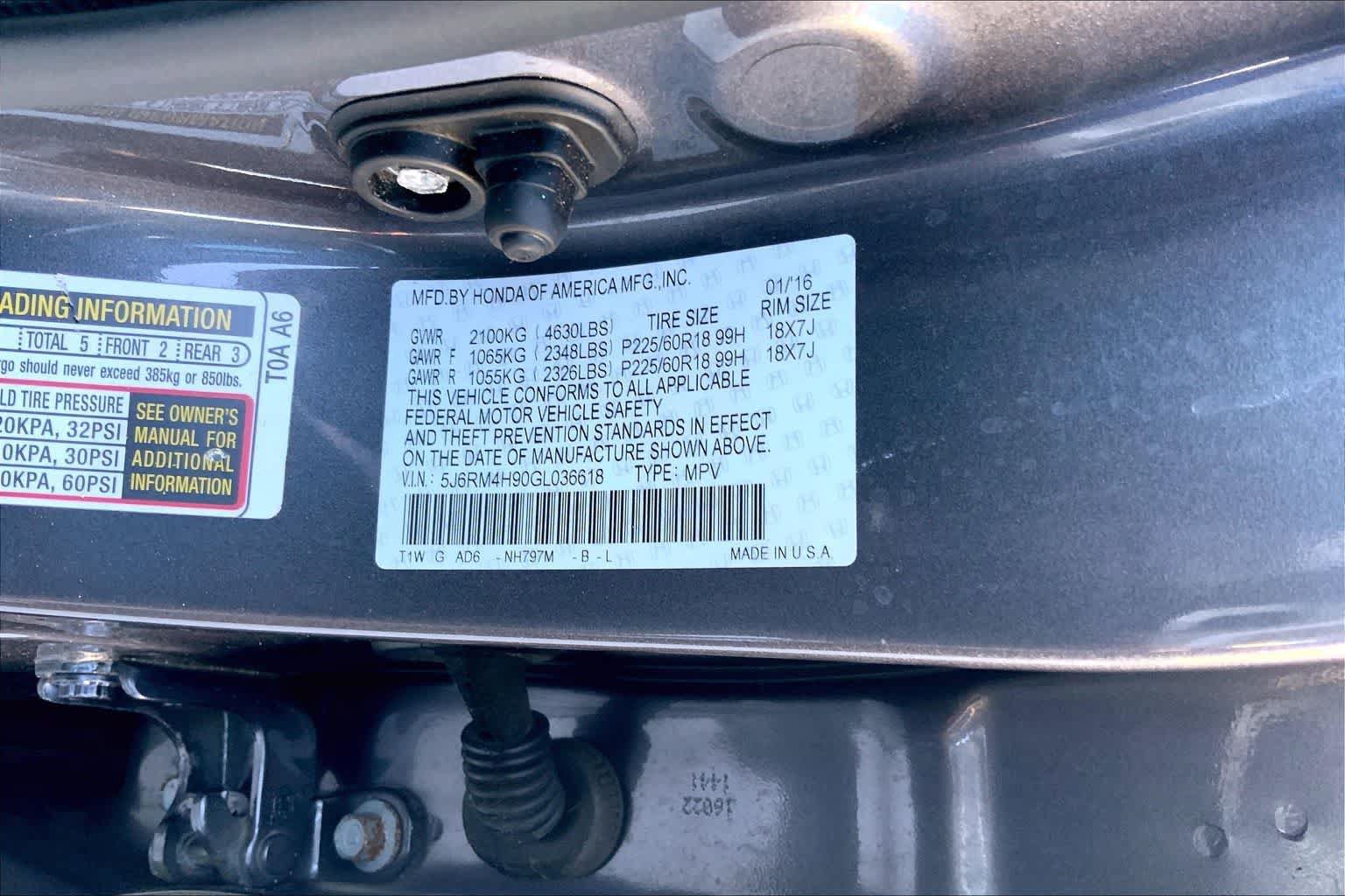Used 2016 Honda CR-V Touring image 20