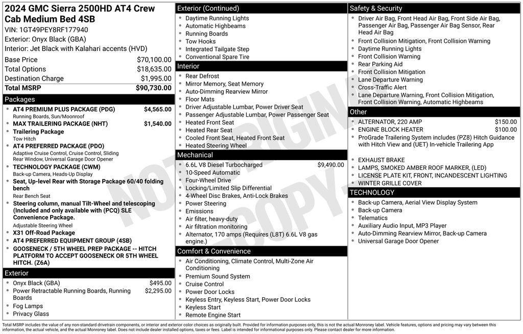 Used 2024 GMC Sierra 2500 AT4 w/ AT4 Premium Plus Package AWD/4WD image 6