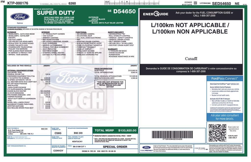 Certified 2025 Ford F450 Platinum w/ FX4 Off-Road Package image 23