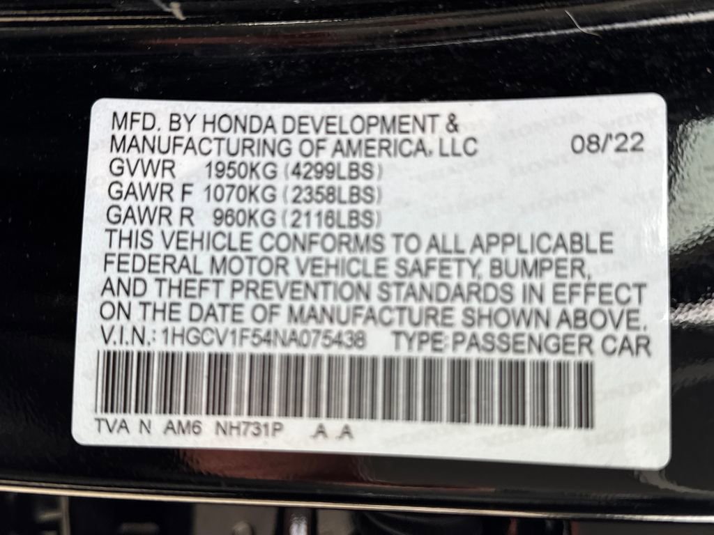 Used 2022 Honda Accord EX-L image 35
