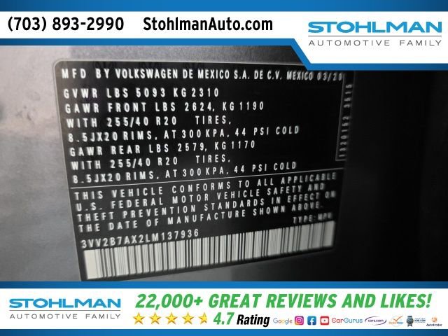 Used 2020 Volkswagen Tiguan SE R-Line image 39