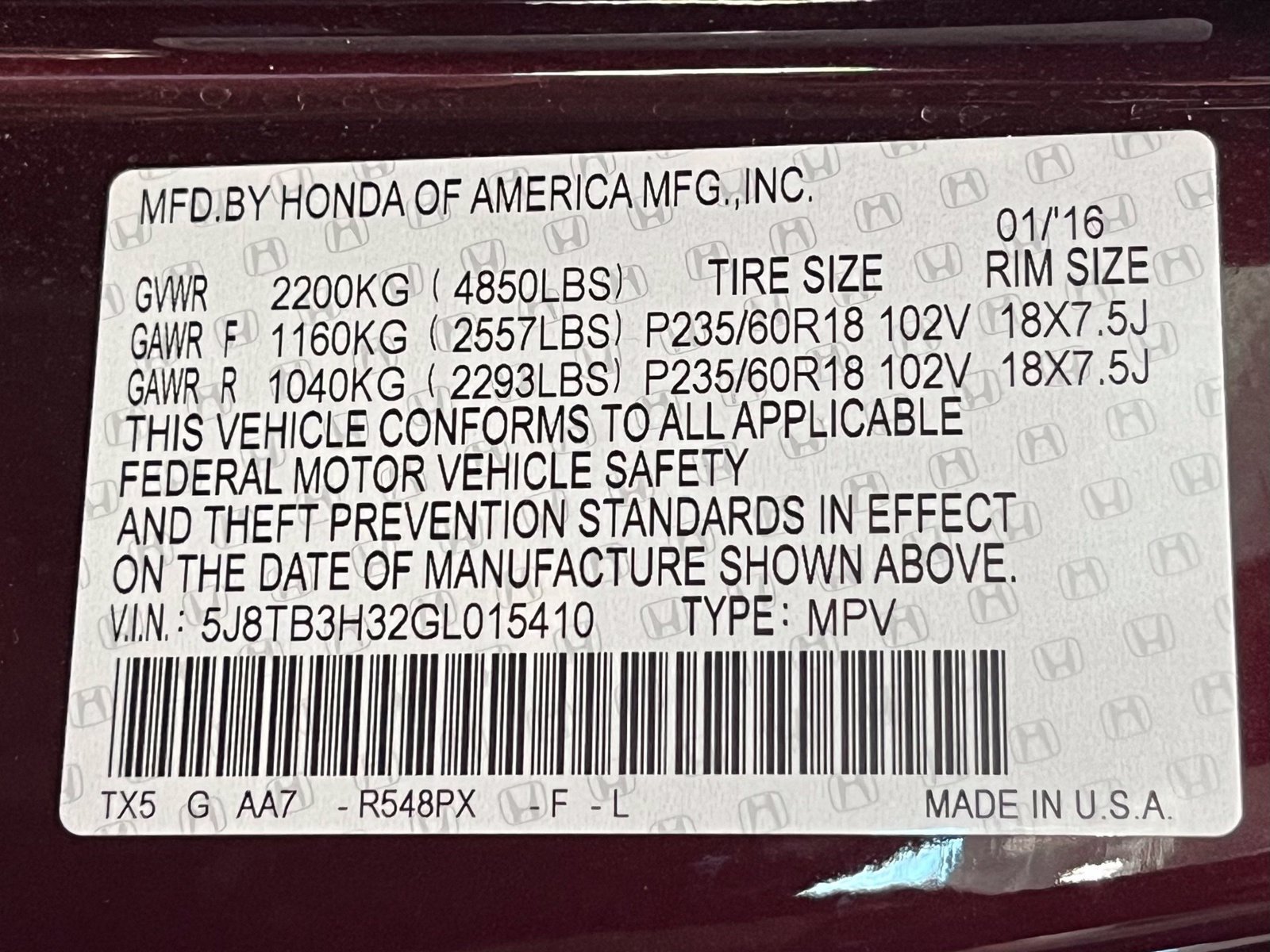 Used 2016 Acura RDX FWD image 18