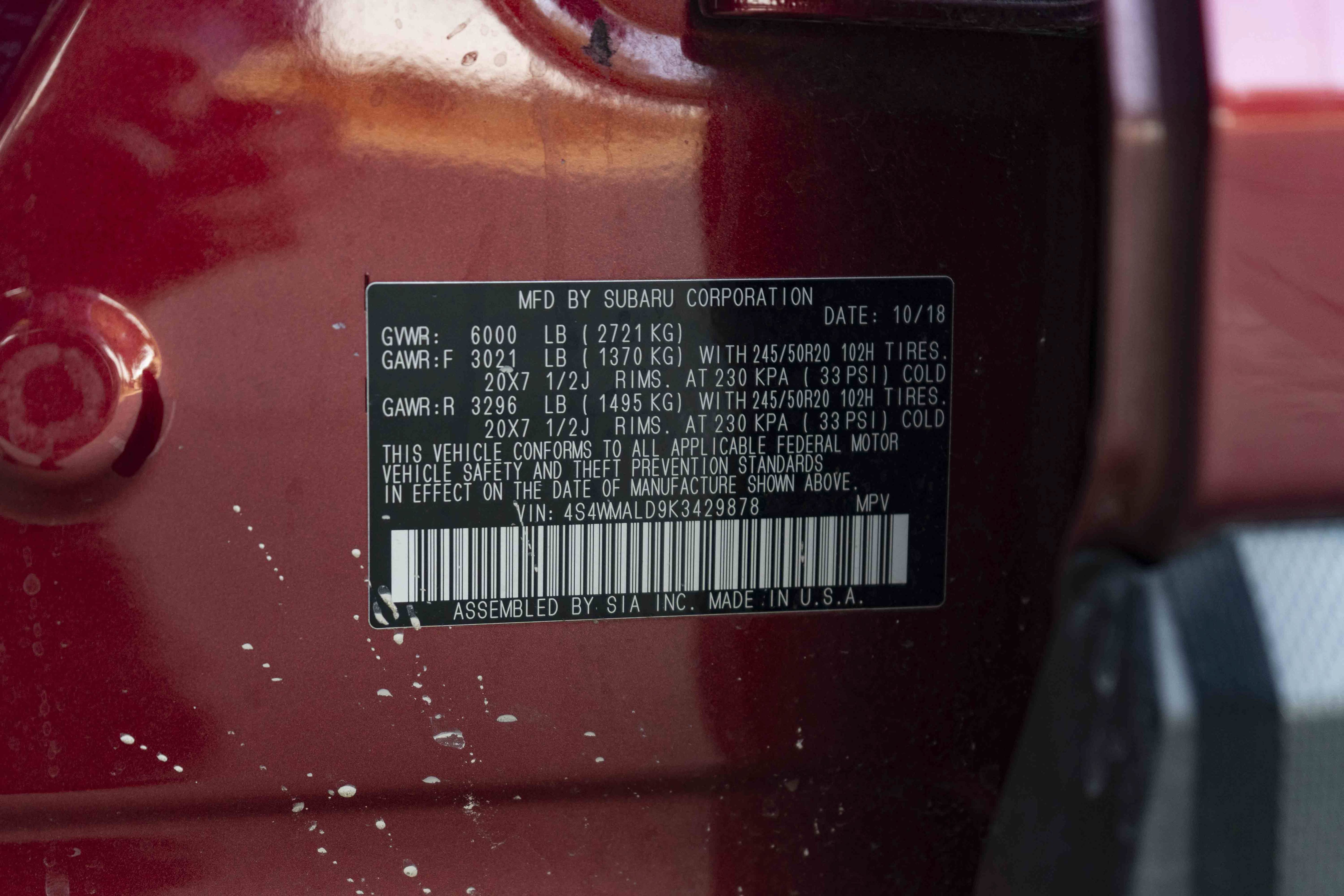 Used 2019 Subaru Ascent Limited AWD/4WD image 44