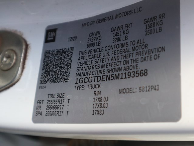 Certified 2021 Chevrolet Colorado Z71 image 20