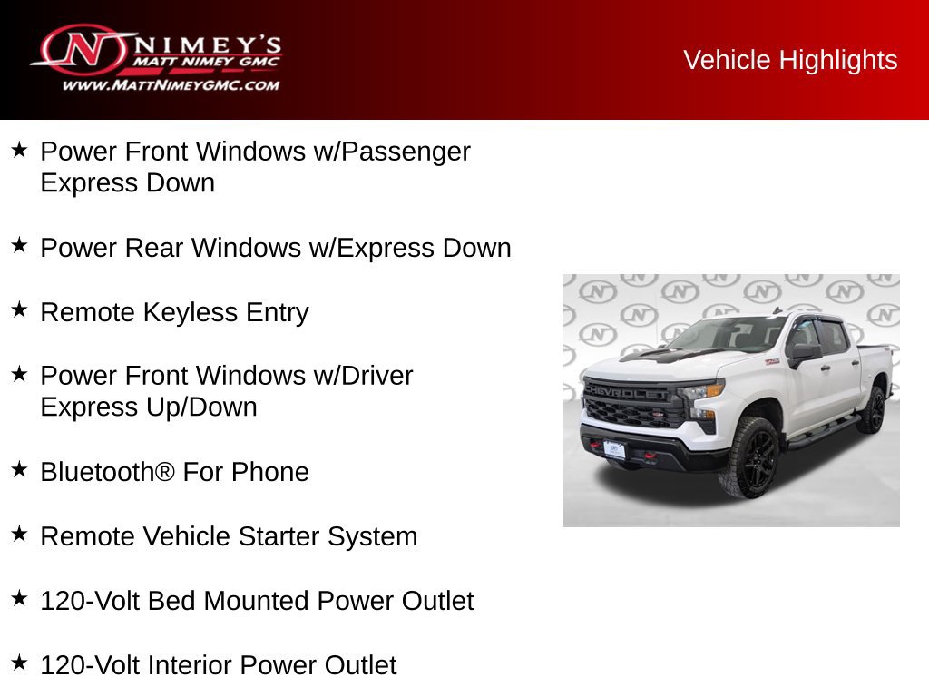 Used 2024 Chevrolet Silverado 1500 Custom Trail Boss AWD/4WD image 11