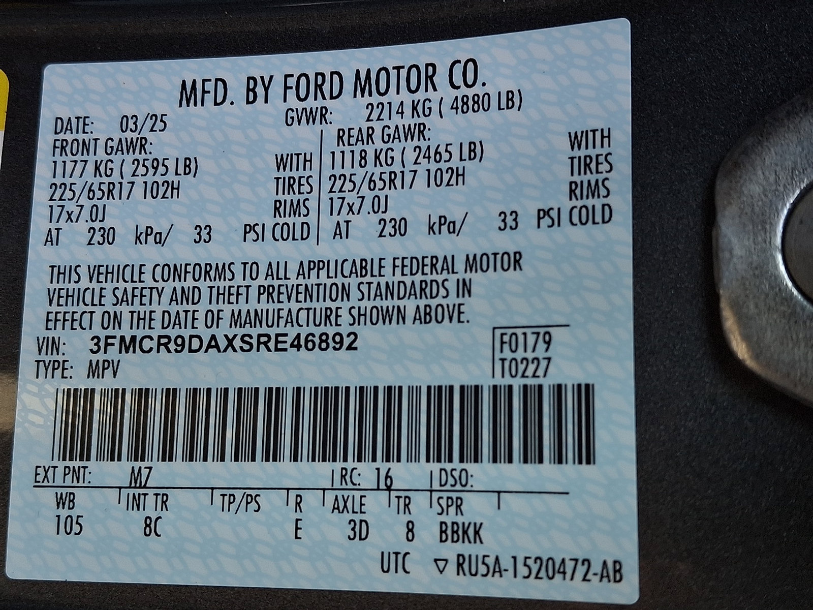 Certified 2025 Ford Bronco Sport Badlands AWD/4WD image 28