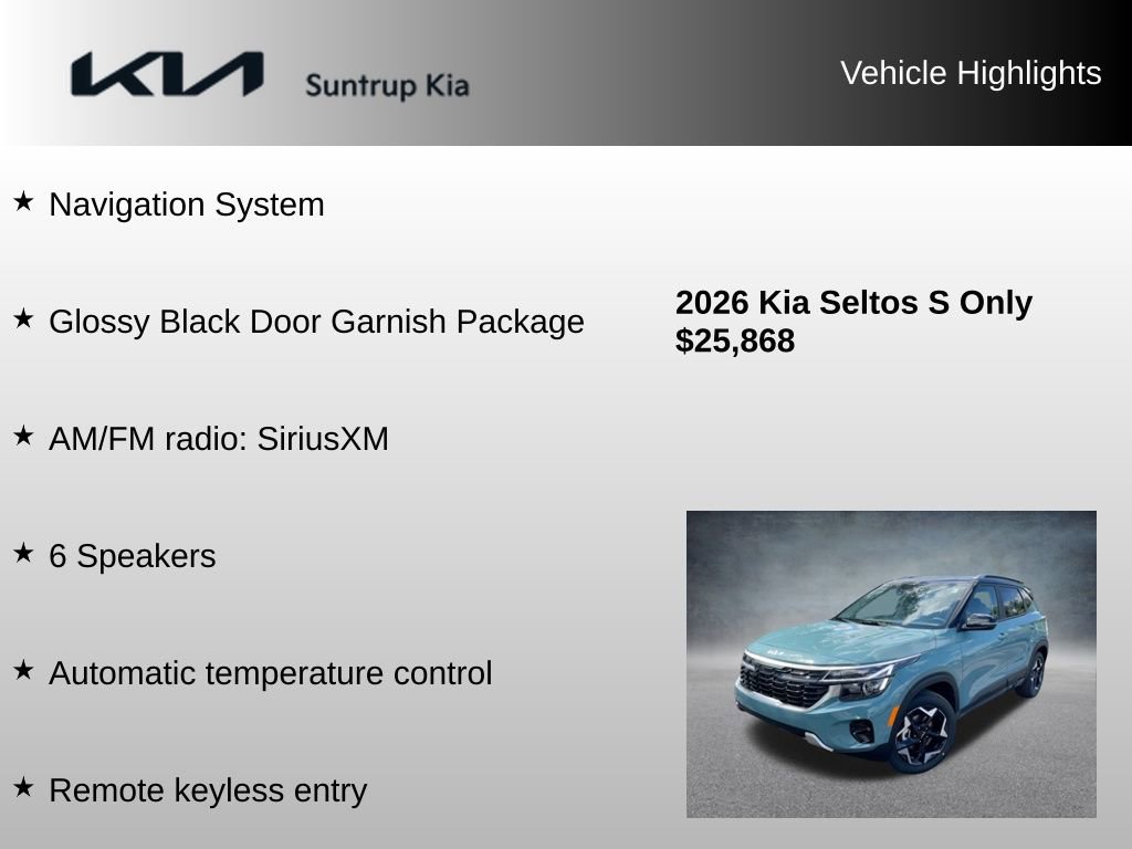 Used 2026 Kia Seltos S image 7