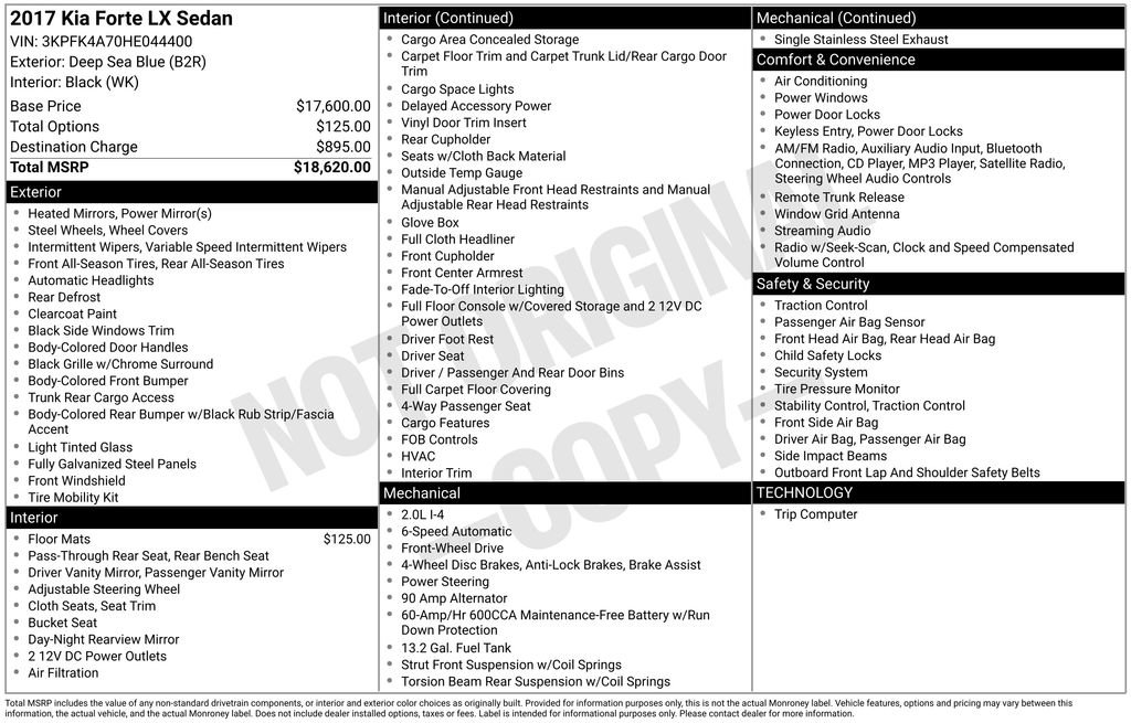 Used 2017 Kia Forte LX image 15