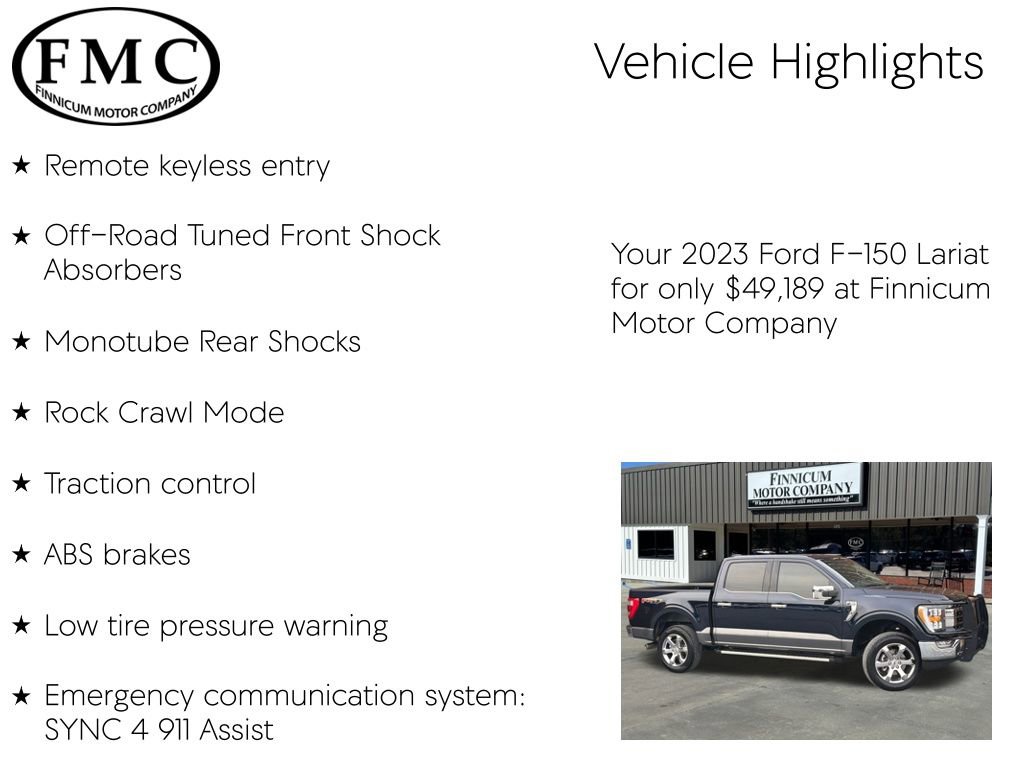 Used 2023 Ford F150 Lariat w/ FX4 Off-Road Package image 21