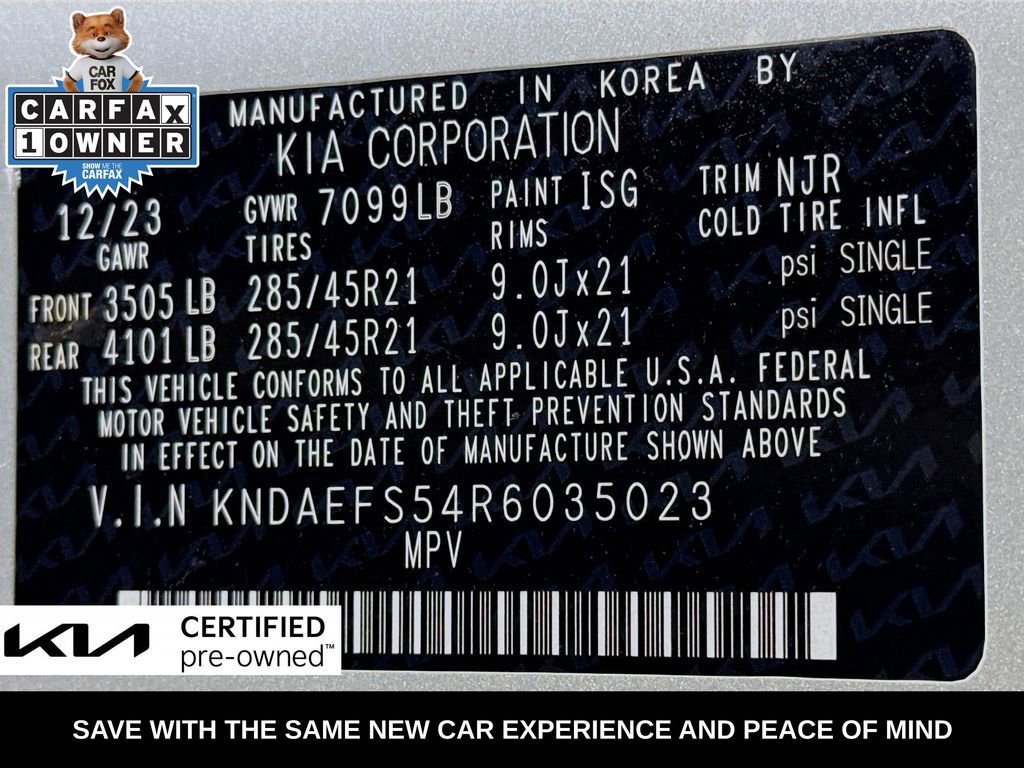 Certified 2024 Kia EV9 GT-Line image 42