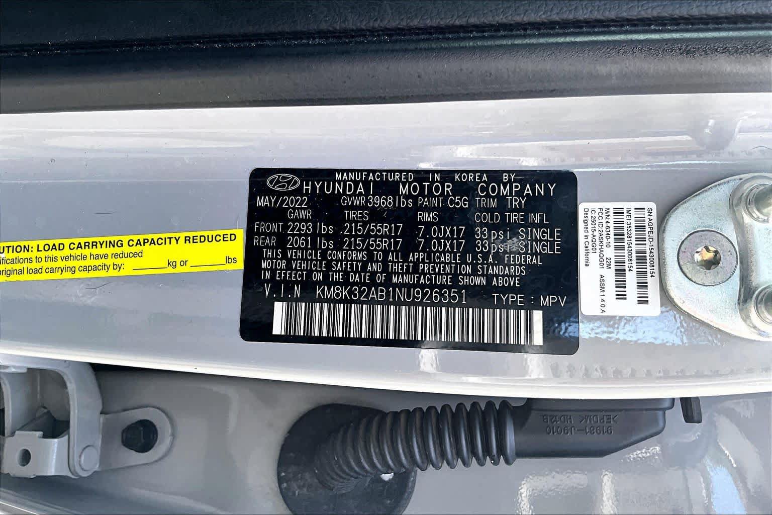 Used 2022 Hyundai Kona SEL w/ Convenience Package FWD image 34