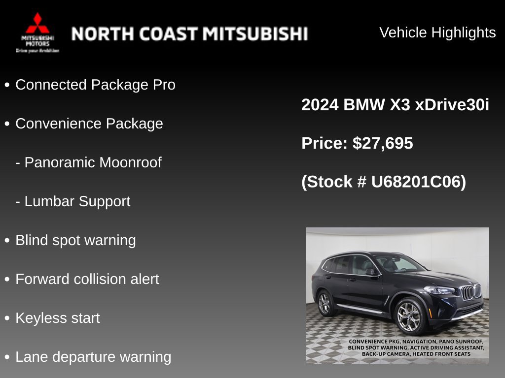 Used 2024 BMW X3 xDrive30i AWD/4WD image 2