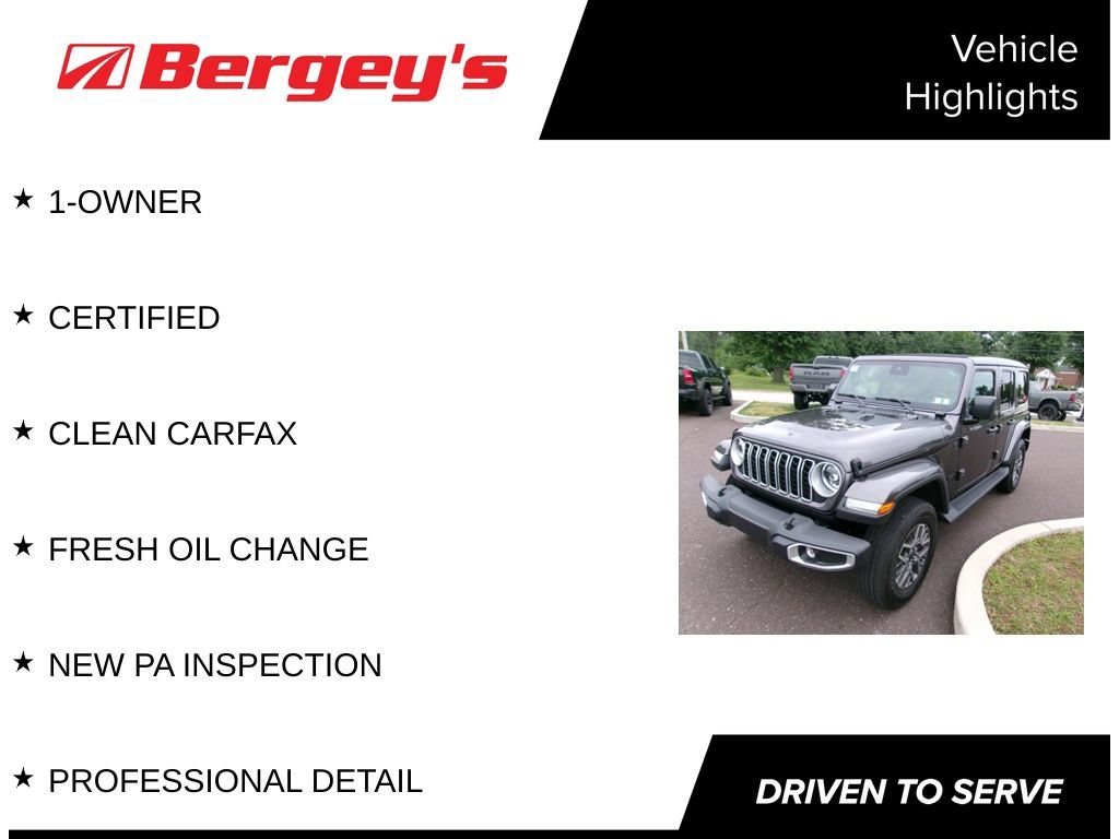 Certified 2025 Jeep Wrangler Unlimited Sahara w/ Safety Group AWD/4WD image 5