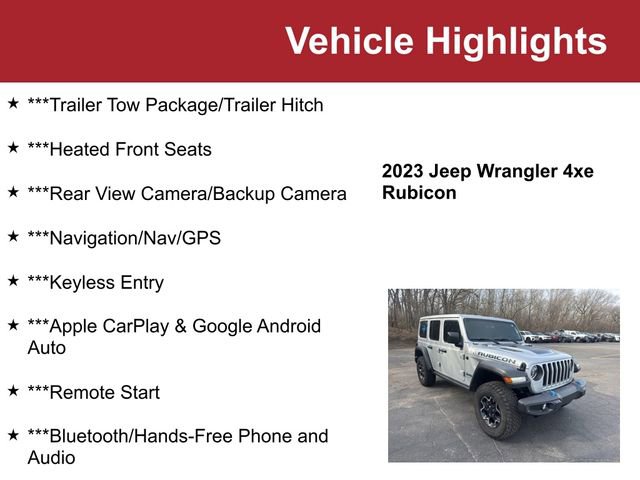 Used 2023 Jeep Wrangler Unlimited Rubicon 4xe w/ Cold Weather Group video 2