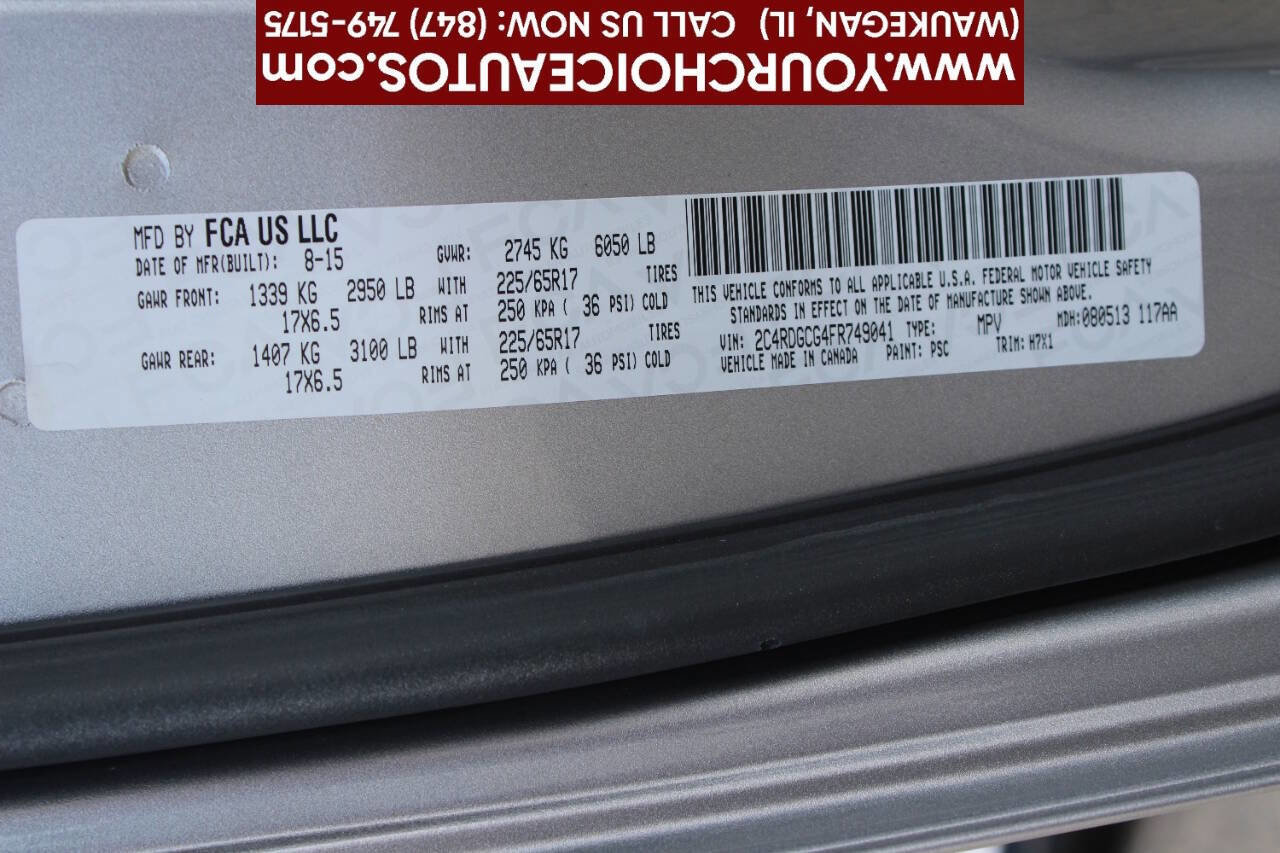 Used 2015 Dodge Grand Caravan SXT w/ UConnect Hands-Free Group image 29