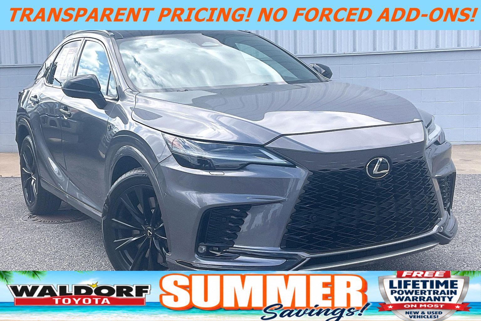 Used 2023 Lexus RX 500h F Sport w/ Accessory Package (Z1) AWD/4WD image 1