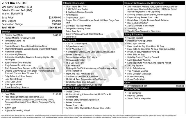 Used 2021 Kia K5 LXS image 11