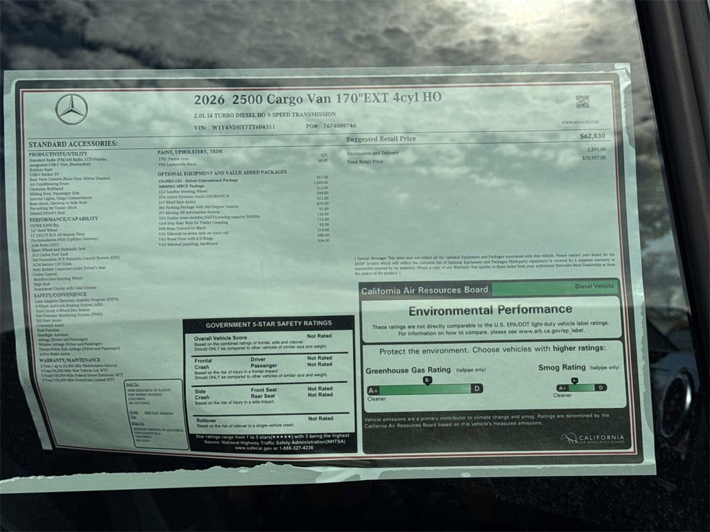 New 2026 Mercedes-Benz Sprinter 2500 image 9