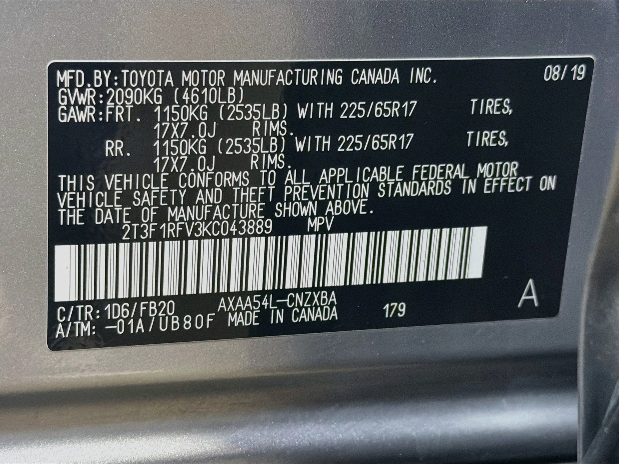Used 2019 Toyota RAV4 LE AWD/4WD image 12