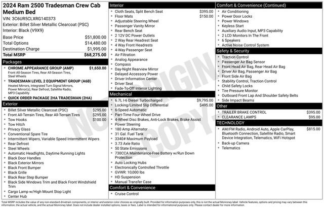 Used 2024 RAM 2500 Tradesman w/ Chrome Appearance Group image 2