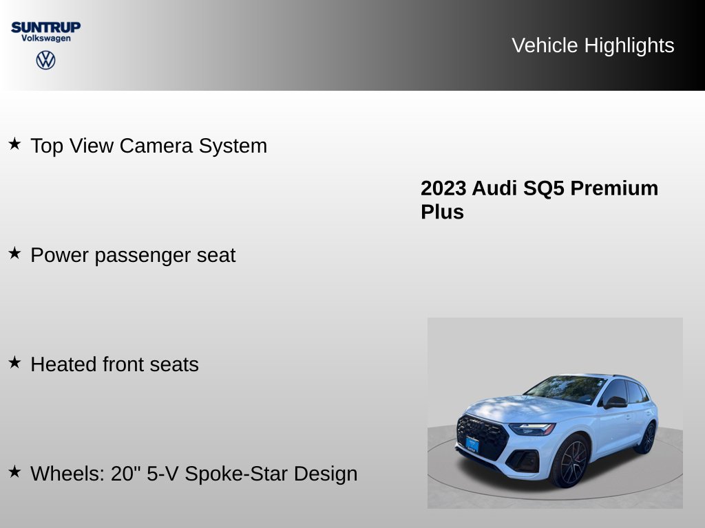 Used 2023 Audi SQ5 Premium Plus w/ Premium Plus Package AWD/4WD image 39